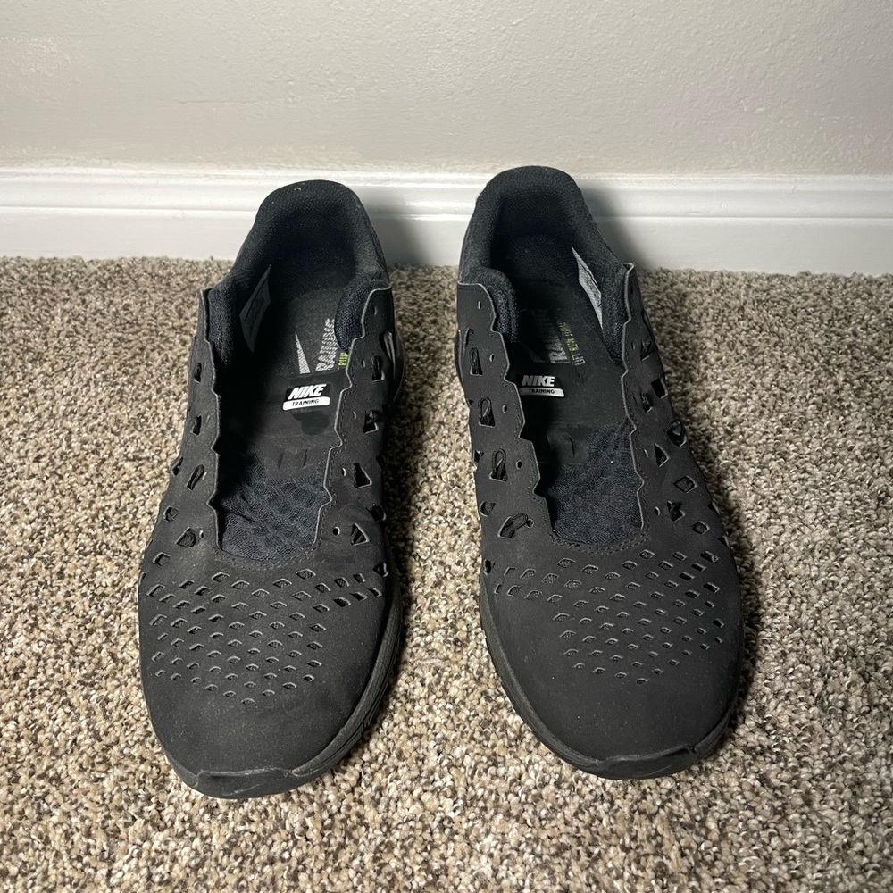 Nike Black Athletic Shoes with Knit Upper
